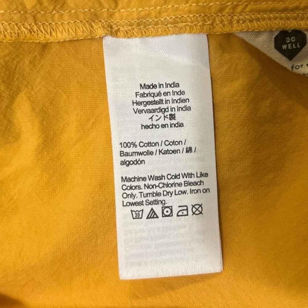 Madewell Yellow Fluttered Sleeve Dress - Picture 8 of 8